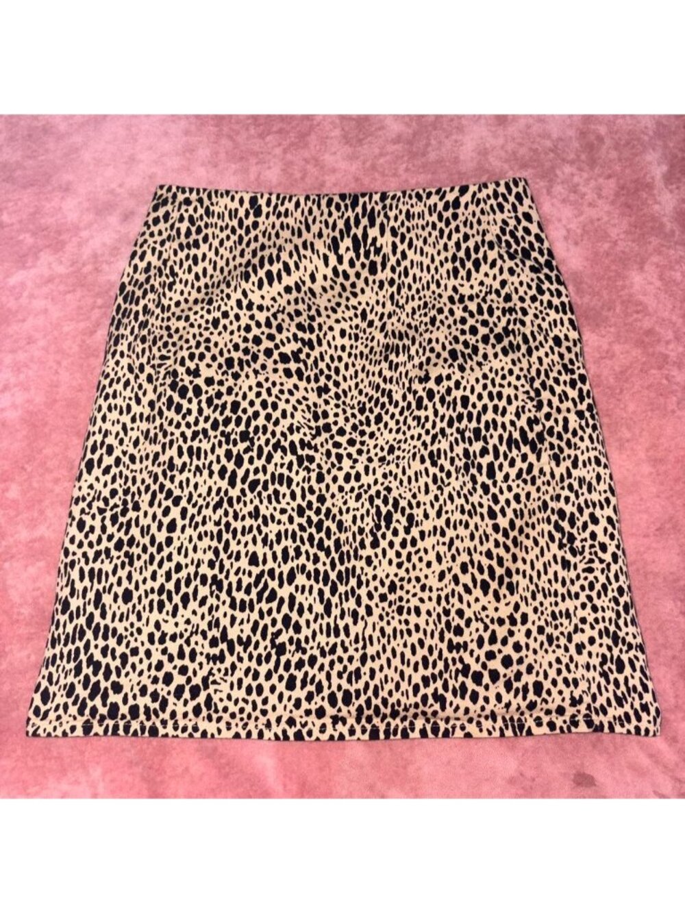 Brandy Melville Leopard print skirt with zipper